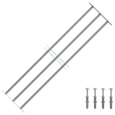VIDAXL-Fensterschutzschutz mit 3 Cross-Rods 1000-1500 mm