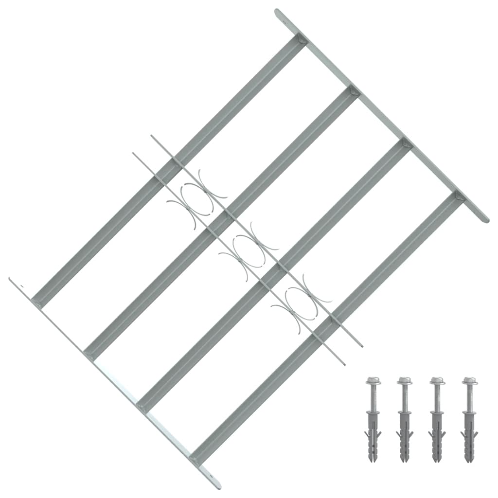 VIDAXL-Fensterschutzschutz mit 4 Cross-Rods 500-650 mm einstellbar