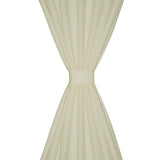 VidaXL Mikrosatin-Vorhänge mit Ringen 140 x 225 cm 2 Stück (Creme)