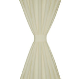 VidaXL Mikrosatin-Vorhänge mit Ringen 140 x 225 cm 2 Stück (Creme)