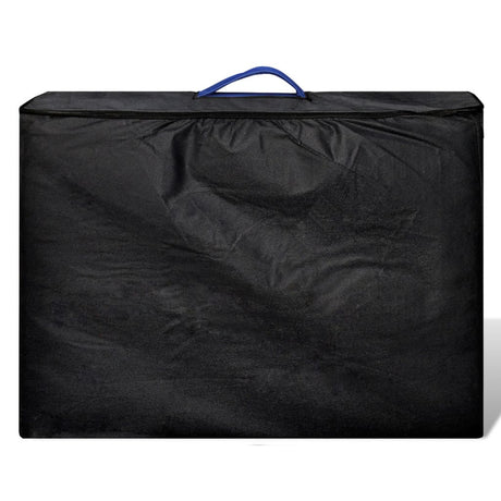 Vidaxl Faltbare Massage Tabelle 3 Zonen mit Holzrahmen (blau)