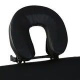 Vidaxx klappbare Massageliege 3 Zonen mit Holzgestell (schwarz)