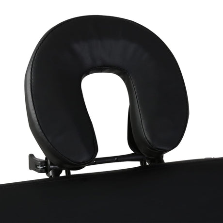 Vidaxx klappbare Massageliege 3 Zonen mit Holzgestell (schwarz)