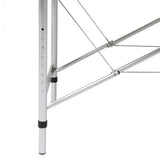 VIDAXL Faltbare Massage Tabelle 3 Zonen mit Aluminiumrahmen (blau)