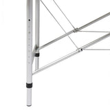 VIDAXL Faltbare Massage Tabelle 3 Zonen mit Aluminiumrahmen (schwarz)