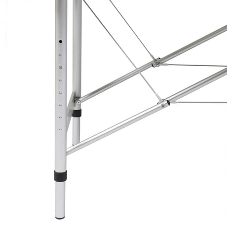 VIDAXL Faltbare Massage Tabelle 3 Zonen mit Aluminiumrahmen (schwarz)