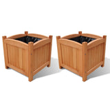 VIDAXL -Pflanzer erhöhten 2 PCs 30x30x30 cm Holz