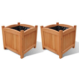 Vidaxl Planters höjde 2 st 30x30x30 cm trä