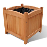 VIDAXL -Pflanzer erhöhten 2 PCs 30x30x30 cm Holz