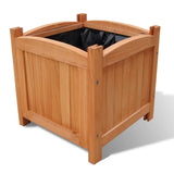 Vidaxl Planters höjde 2 st 30x30x30 cm trä