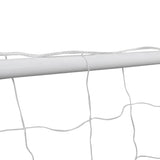 Objectif de football Vidaxl avec net 182x61x122 cm en acier blanc