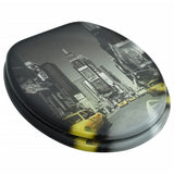 Vidaxl Toilettensitz von MDF mit New Yorker Dessin