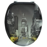 Vidaxl toilet seat from MDF with York Dessin