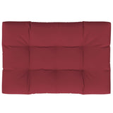 Vidaxl Palettenkissen 120 x 80 x 12 cm Stoffwein rot