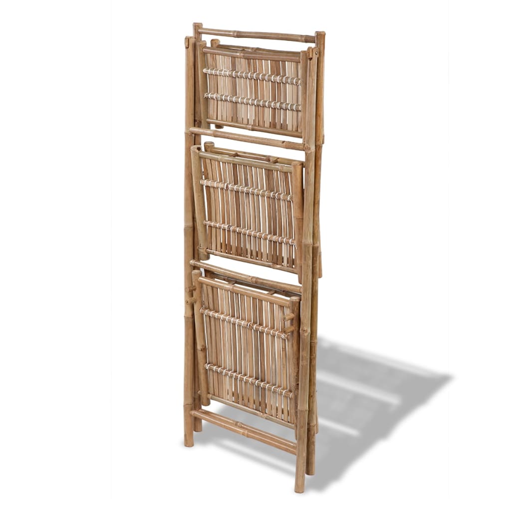 Vidaxl Plant Rack 3-lagers vikbar bambu