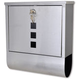 Vidaxl Letterbox Edelstahl