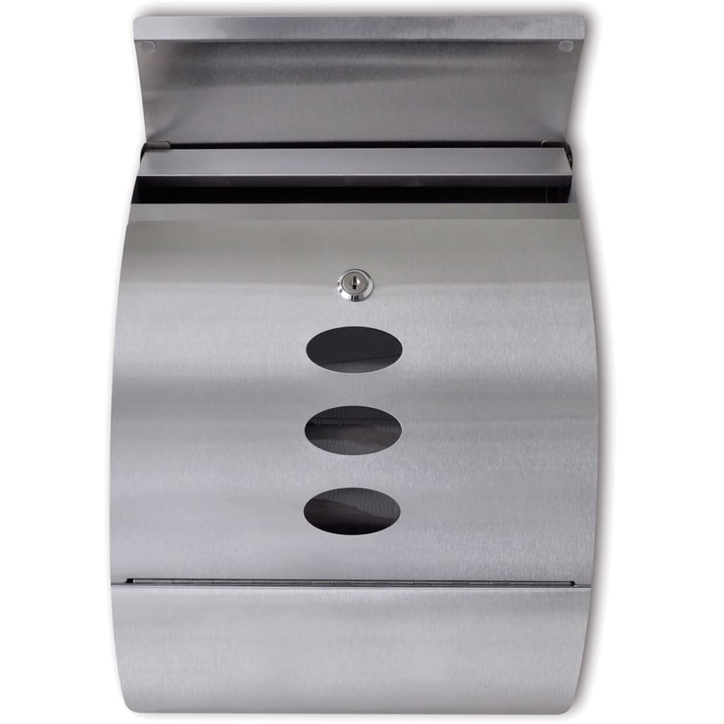 Vidaxl letterbox stainless steel