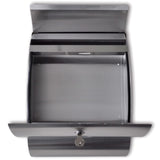 Vidaxl letterbox stainless steel