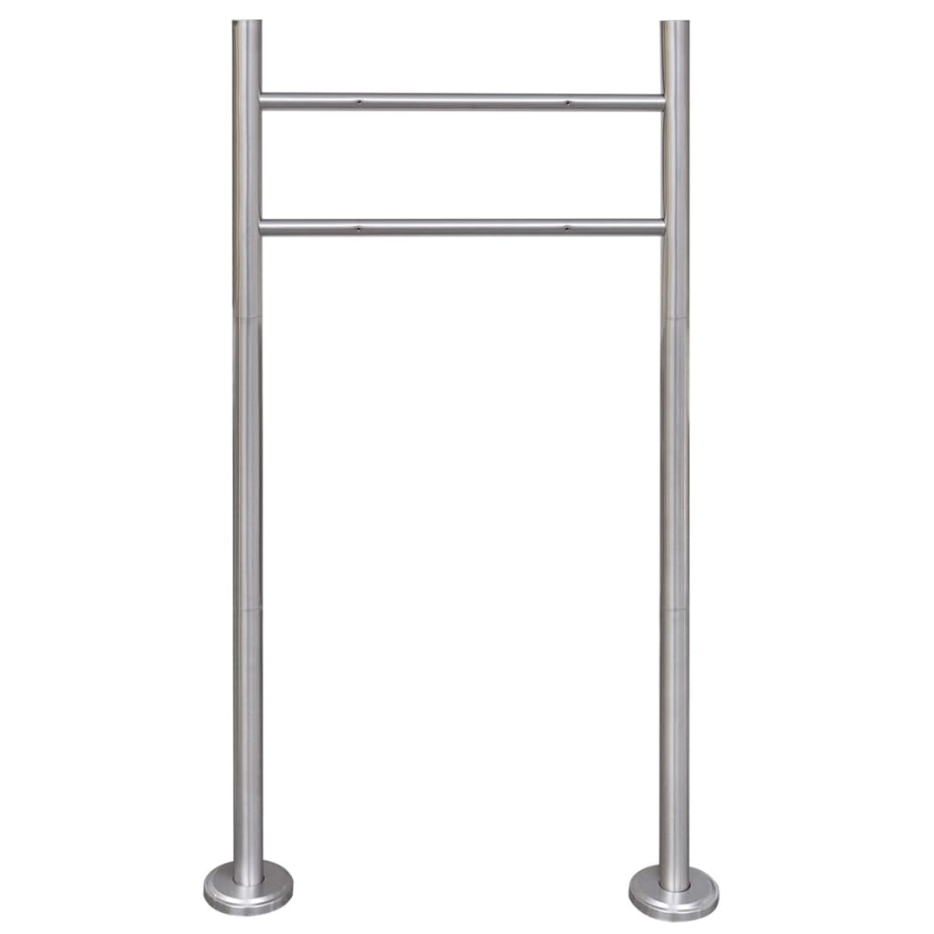 Vidaxl letterbox stand stainless steel