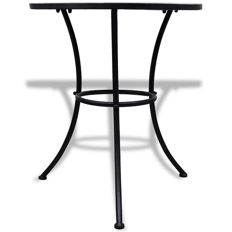 Vidaxl bistrotafel 60 cm mozaïek blauw en wit