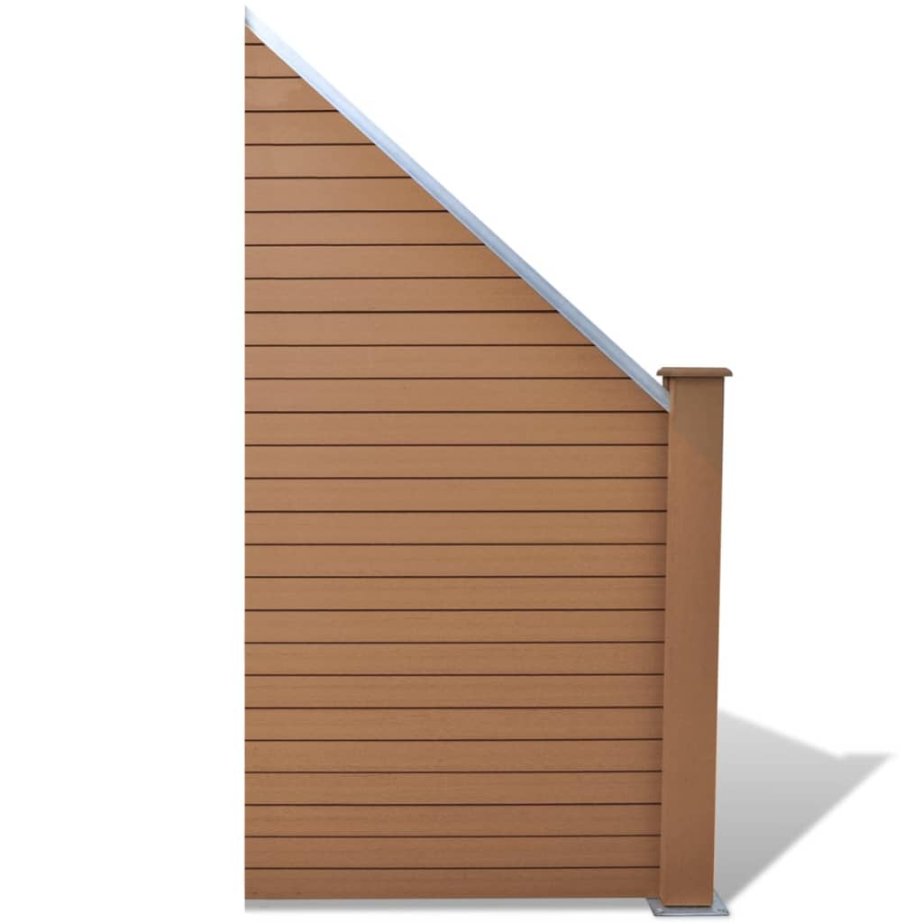 Vidaxl Fence Panel 105X (105-185) cm HKC brun