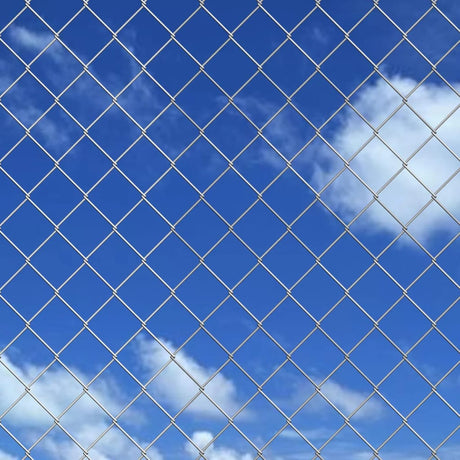 Vidaxl -Netzzaun 25x1,25 M verzinktes Stahl Silber gefärbt
