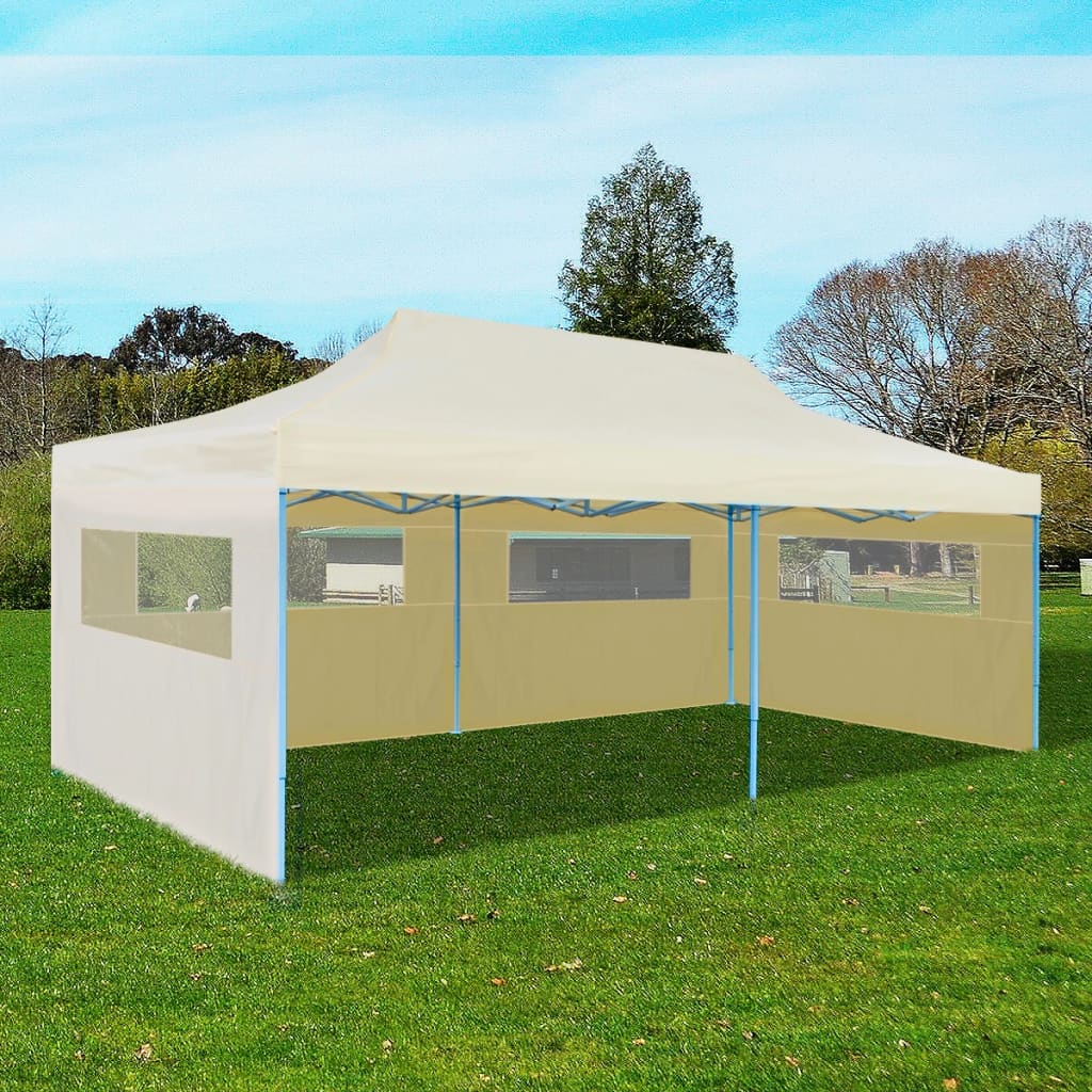 Vidaxl PartyTent pop-up pieghevole 3x6 m crema