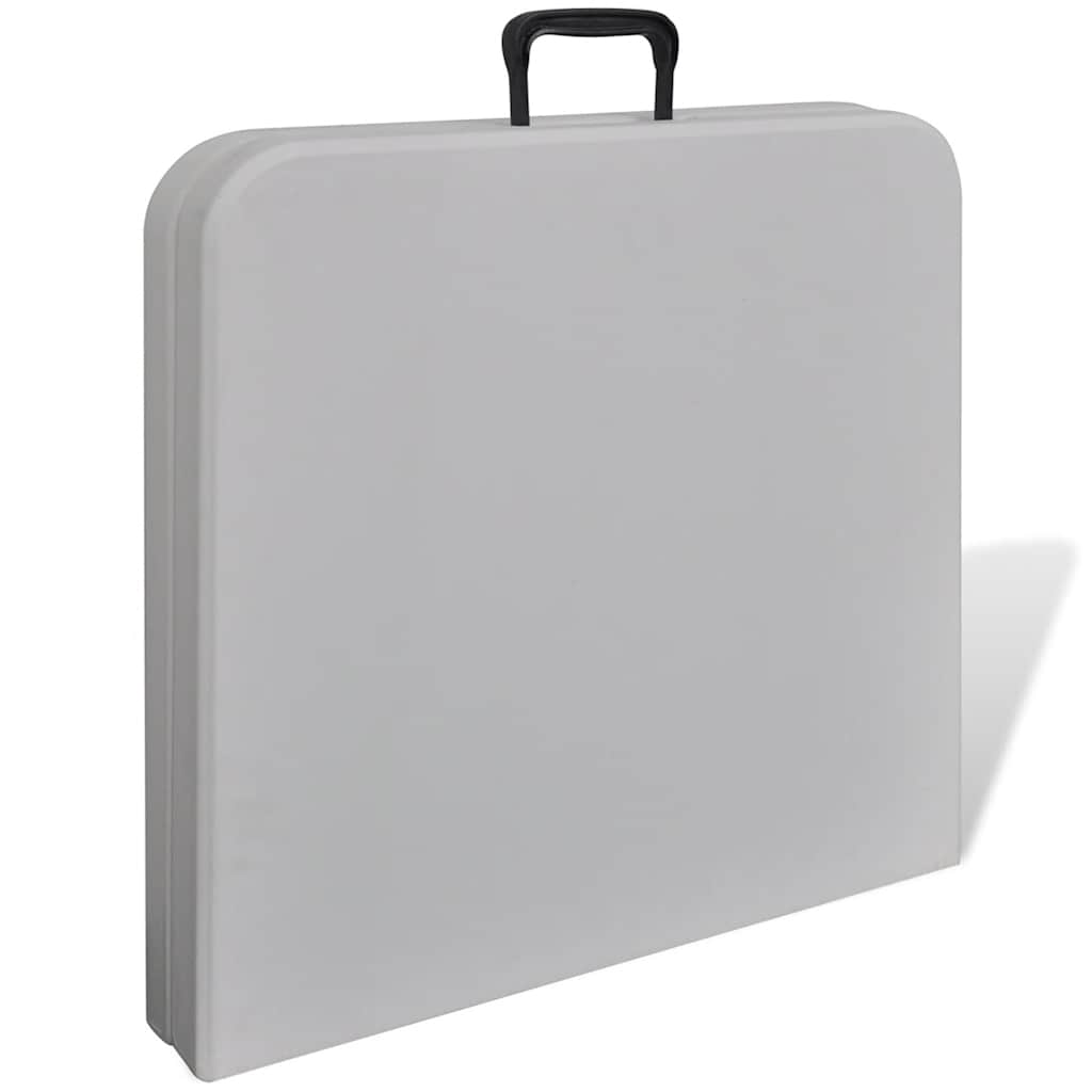 VIDAXL -Klapptisch für außerhalb von 122 cm HDPE -Weiß