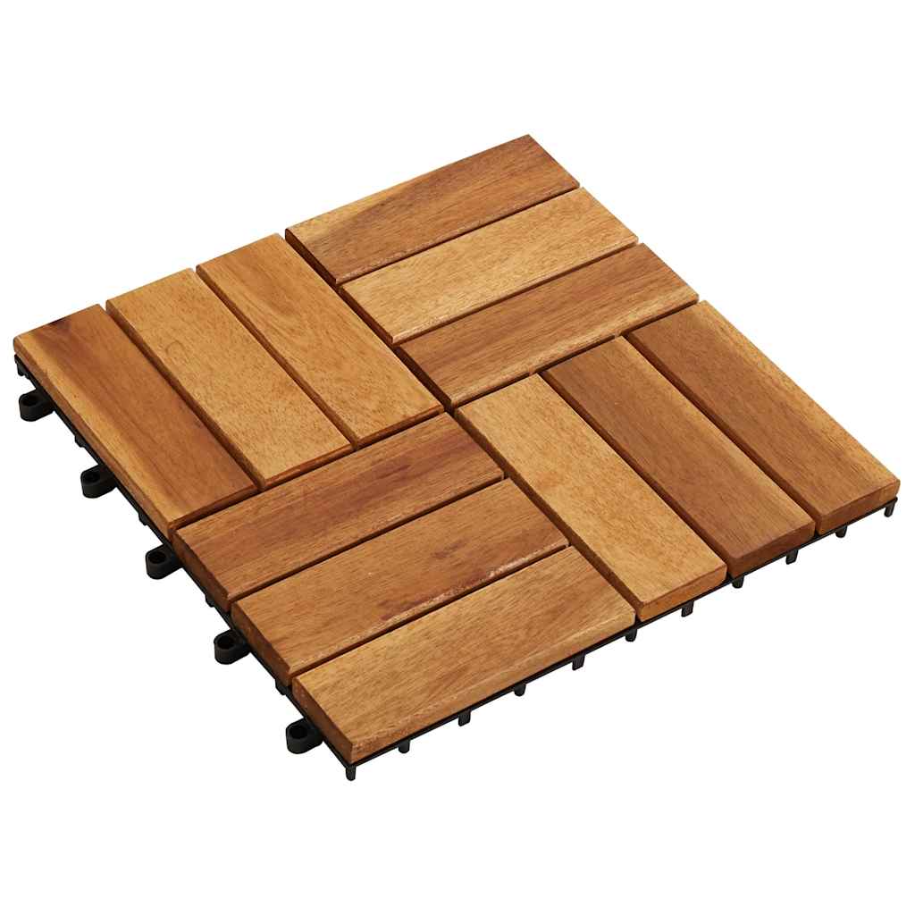 Vidaxl Terrace Tiles Acacia Wood 30 x 30 cm (10 kusů)