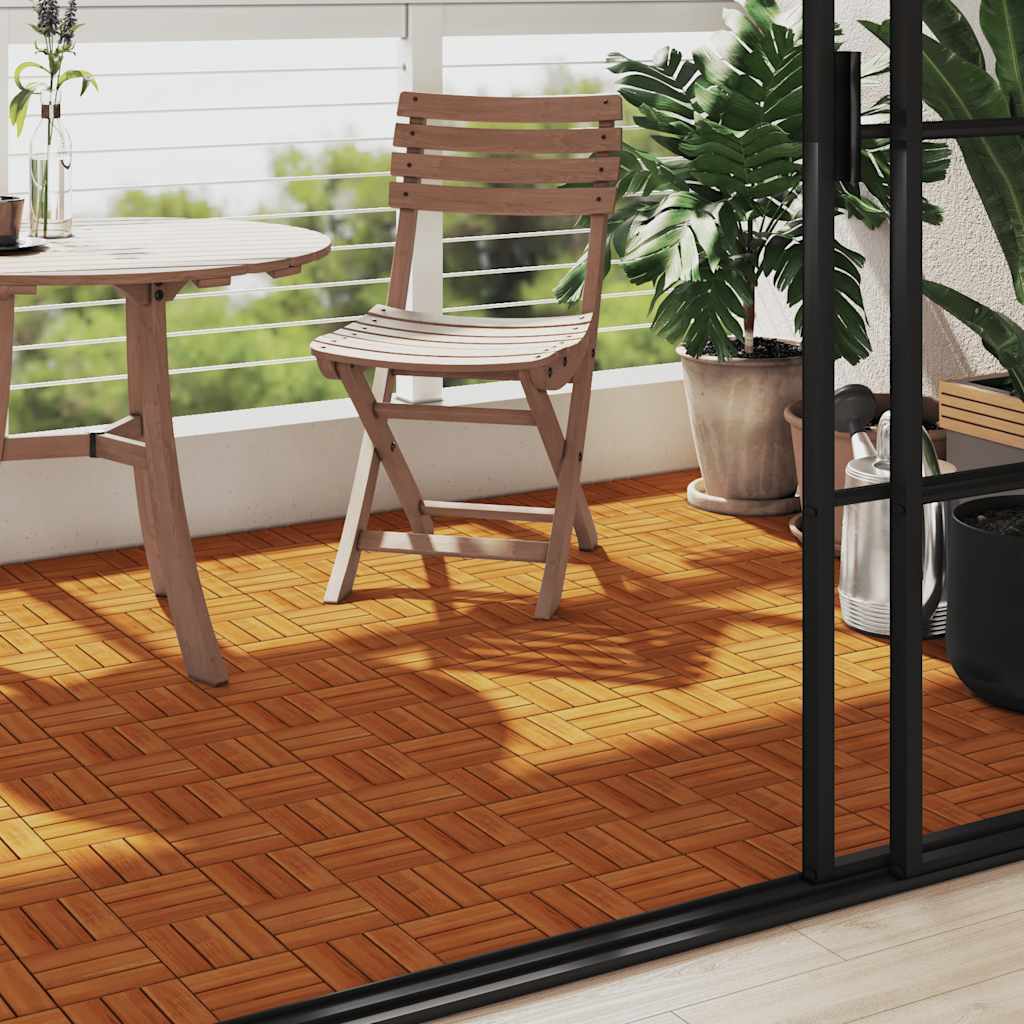 Vidaxl Terrace Tiles Acacia Wood 30 x 30 cm (10 stycken)