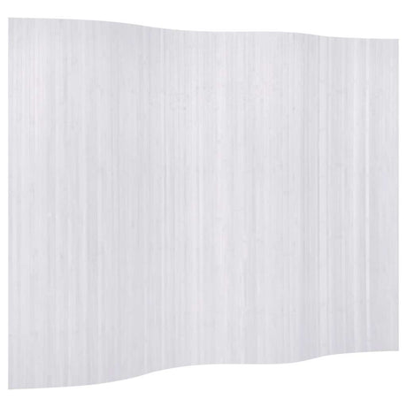 Vidaxl kamerscherm breedte 250 cm hoogte 165 cm bamboe wit