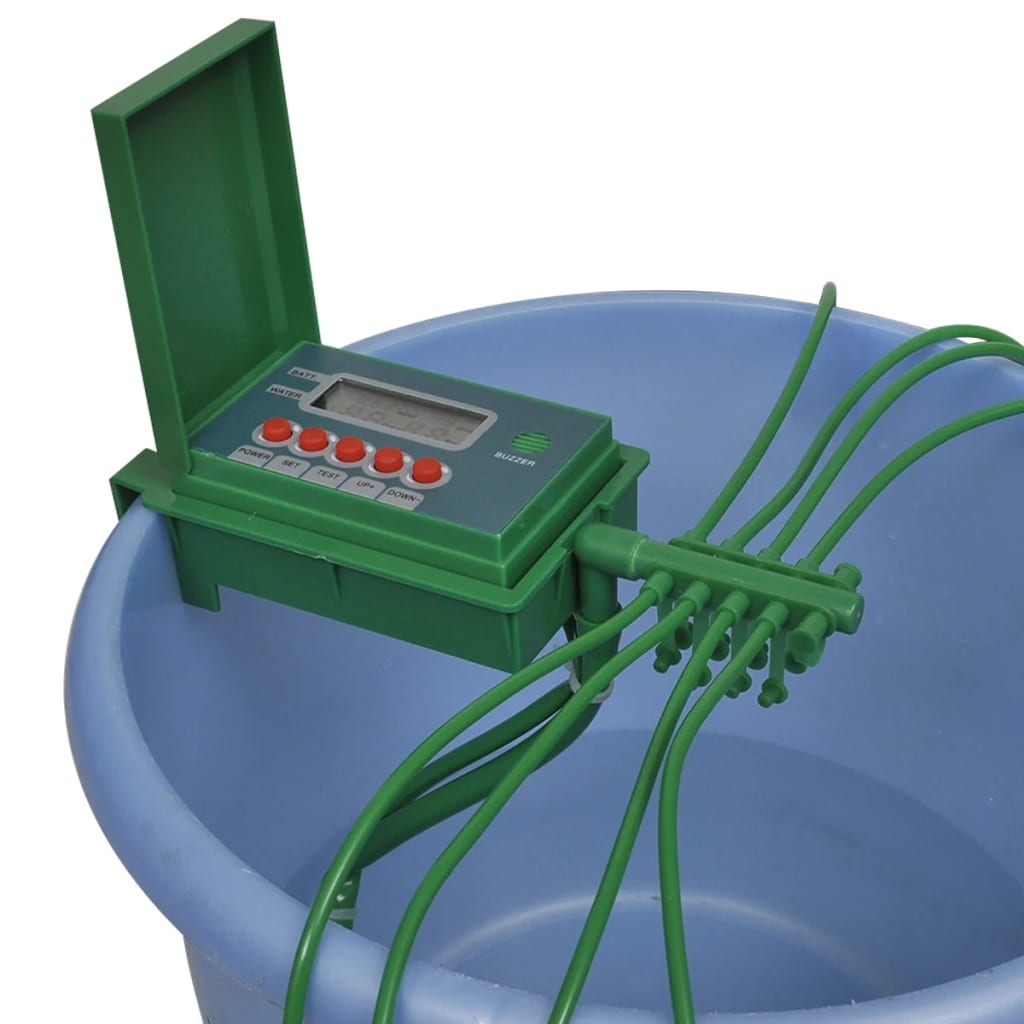 VIDAXL -Bewässerungssystem automatisch mit Timer für Wassersproeier