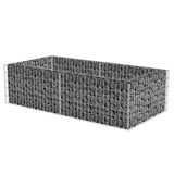 Vidaxl Gabion Planter Benk 180x90x50 cm galvaniseret stål