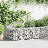 Vidaxl Gabion Pflanzer Benk 180x90x50 cm verzinkter Stahl