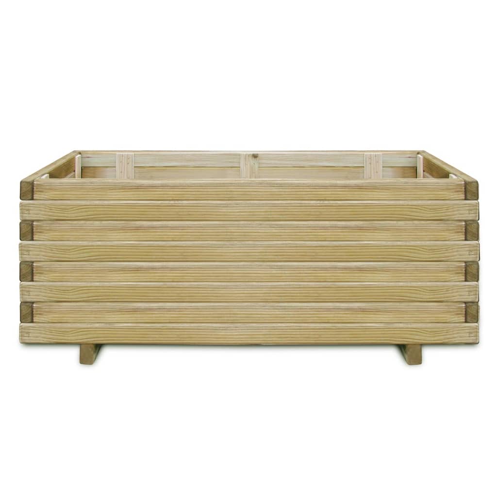 Fioriera vidaxl inserita rettangolare 100x50x40 cm legno