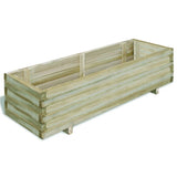 Vidaxl fioriera sollevata rettangolare 120x40x30 cm legno