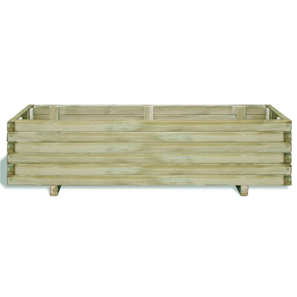 Vidaxl fioriera sollevata rettangolare 120x40x30 cm legno