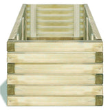 Vidaxl fioriera sollevata rettangolare 120x40x30 cm legno