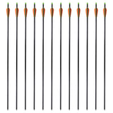 VIDAXL -Pfeile Compound Bogen Standard 30 0,8 cm Faser -Optik 12 Teile
