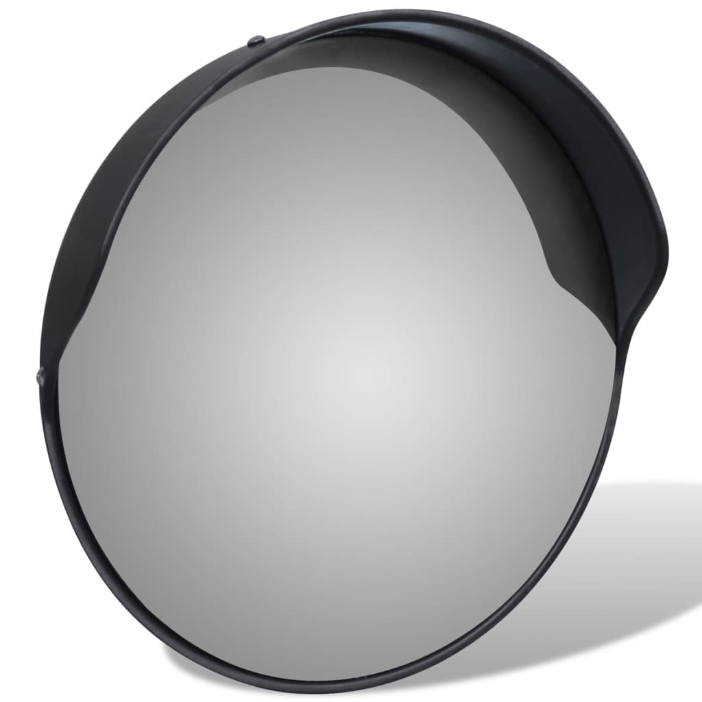 Vidaxl Traffic Mirror for Outdoor 30 cm PC Plastic Black