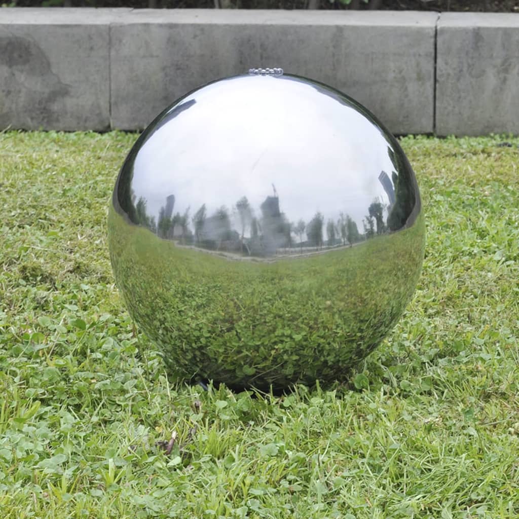 Vidaxl Garden Fountain mit LEDs 40 cm Edelstahl