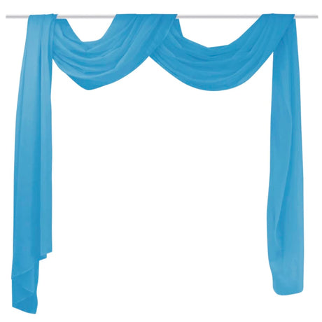 Vidaxl overgijn durchscheinend voile 140 x 600 cm turqoise