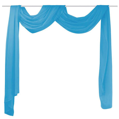 Vidaxl overgijn durchscheinend voile 140 x 600 cm turqoise