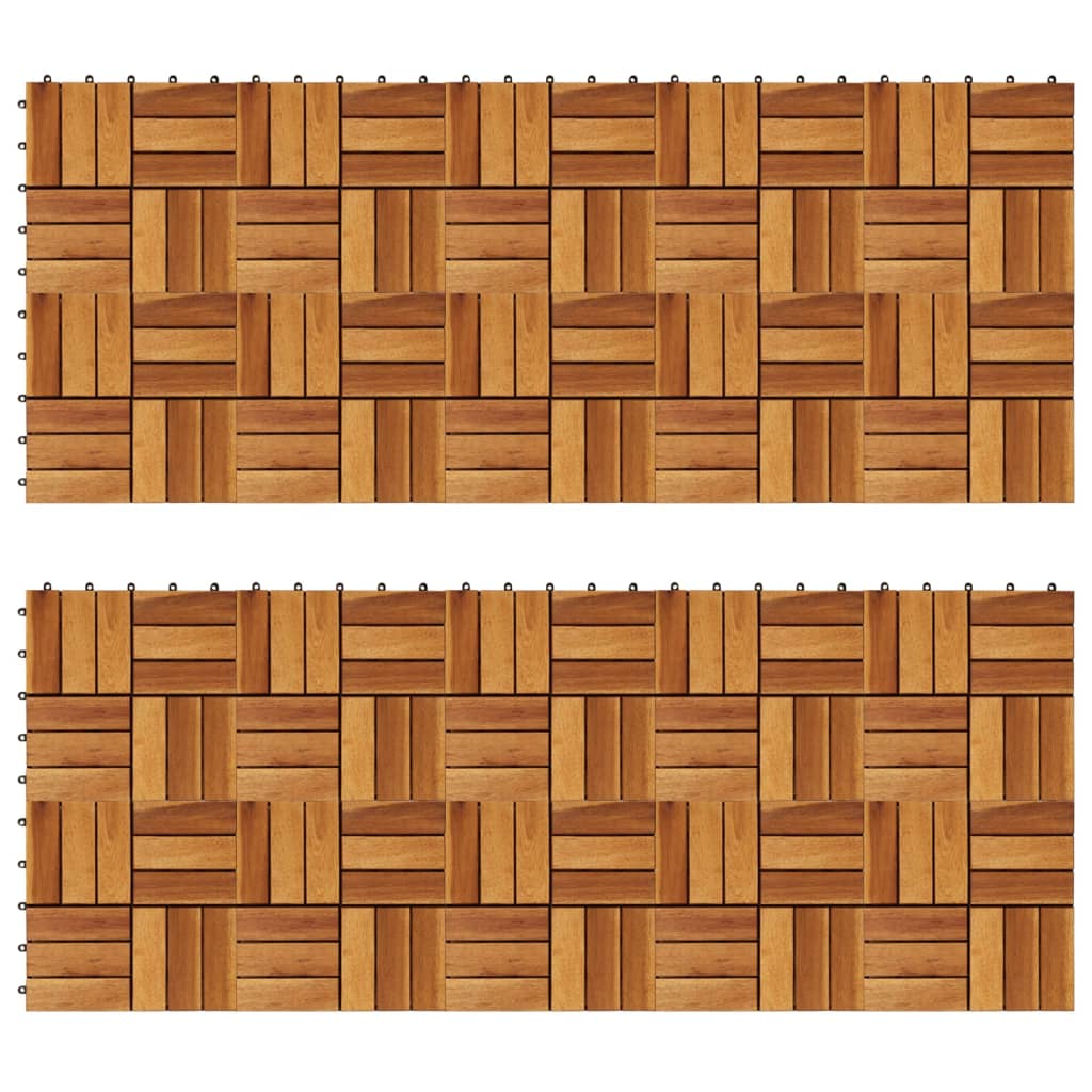 Vidaxl Terrace Tiles 30 x 30 cm Acacia Set 20