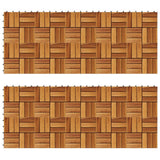 Vidaxl Terrace Tiles 30 x 30 cm Acacia Set 20