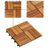 Vidaxl Terrace Tiles 30 x 30 cm Acacia Set 20