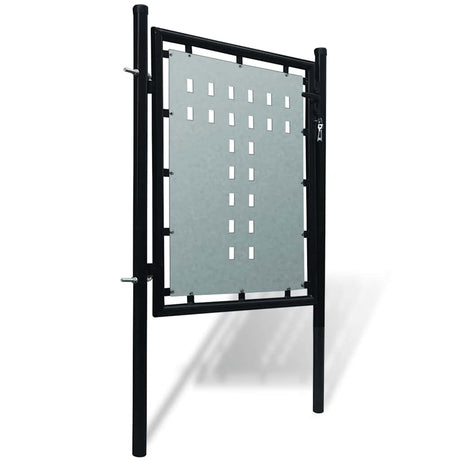 VidaXL schwarze Einzeltür 100x100 cm
