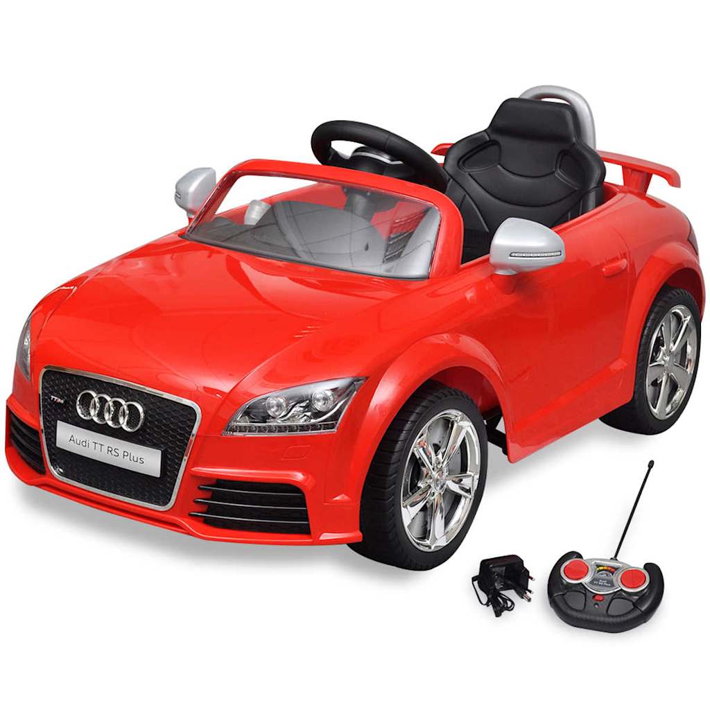 Vidaxl Children's Car Electric z pilotem audi tt rs czerwony