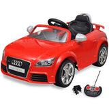 Vidaxl Children's Car Electric z pilotem audi tt rs czerwony