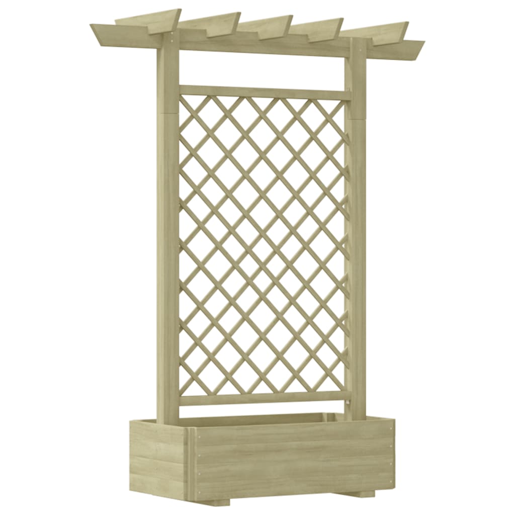 VidaXL Pergola plantenbak 162x56x204 cm hout